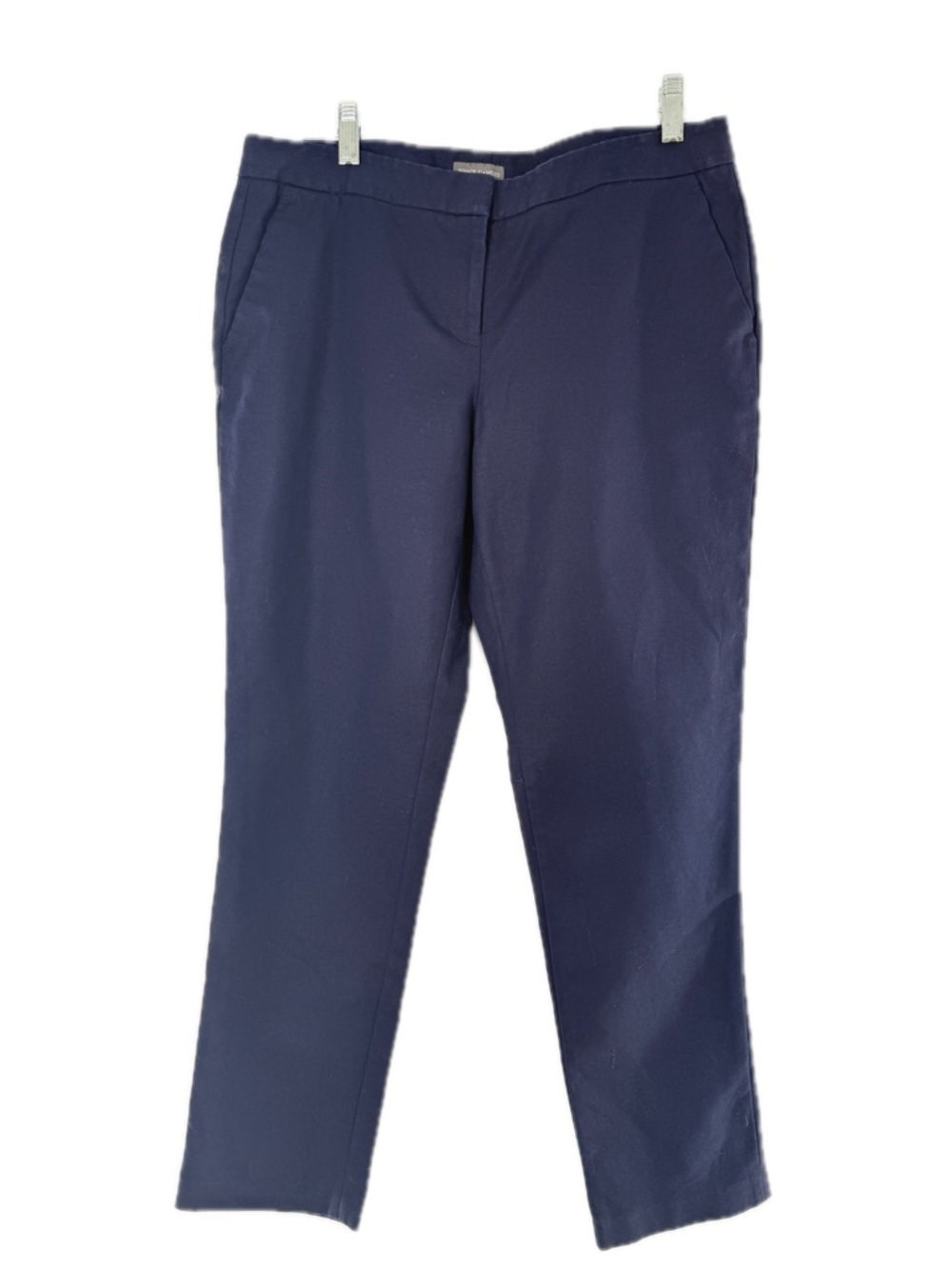 Vince Camuto Navy Ankle Pants Size 8 Stretch Slim Career 27” Inseam with Pockets - Picture 10 of 11